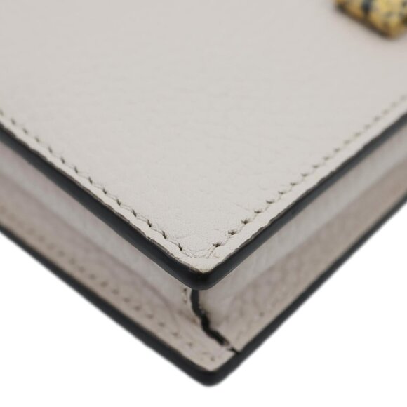Gucci Interlocking G Leather Chain Wallet Beige 746056 - Picture 7 of 13